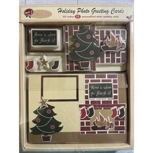 Wilton Make It Your Own Holiday Photo Greeting Cards Kit NITB NOS Kit Makes 12